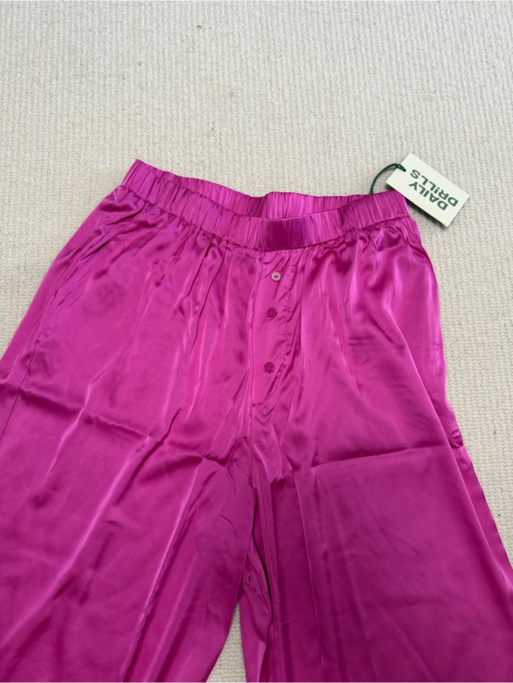 Daily Drills Men’s Relaxed Chinos - Fuchsia - Picture 5 of 6